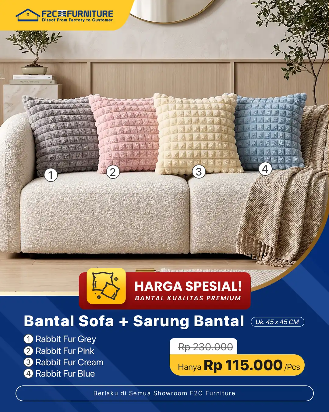 Bantal Sofa 4