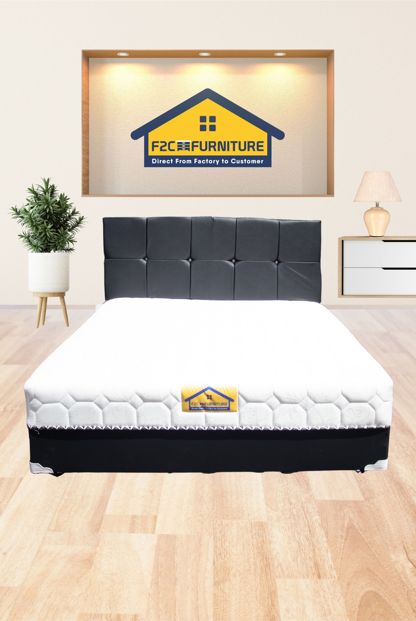 One Bed Chelsea + Sandaran Kotak Type Divanna